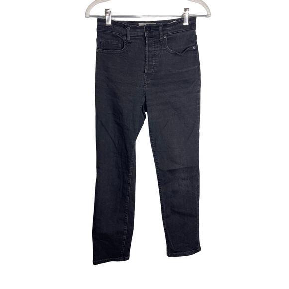 Everlane Jeans Women's 27 Reg High Rise Slim Straight Black